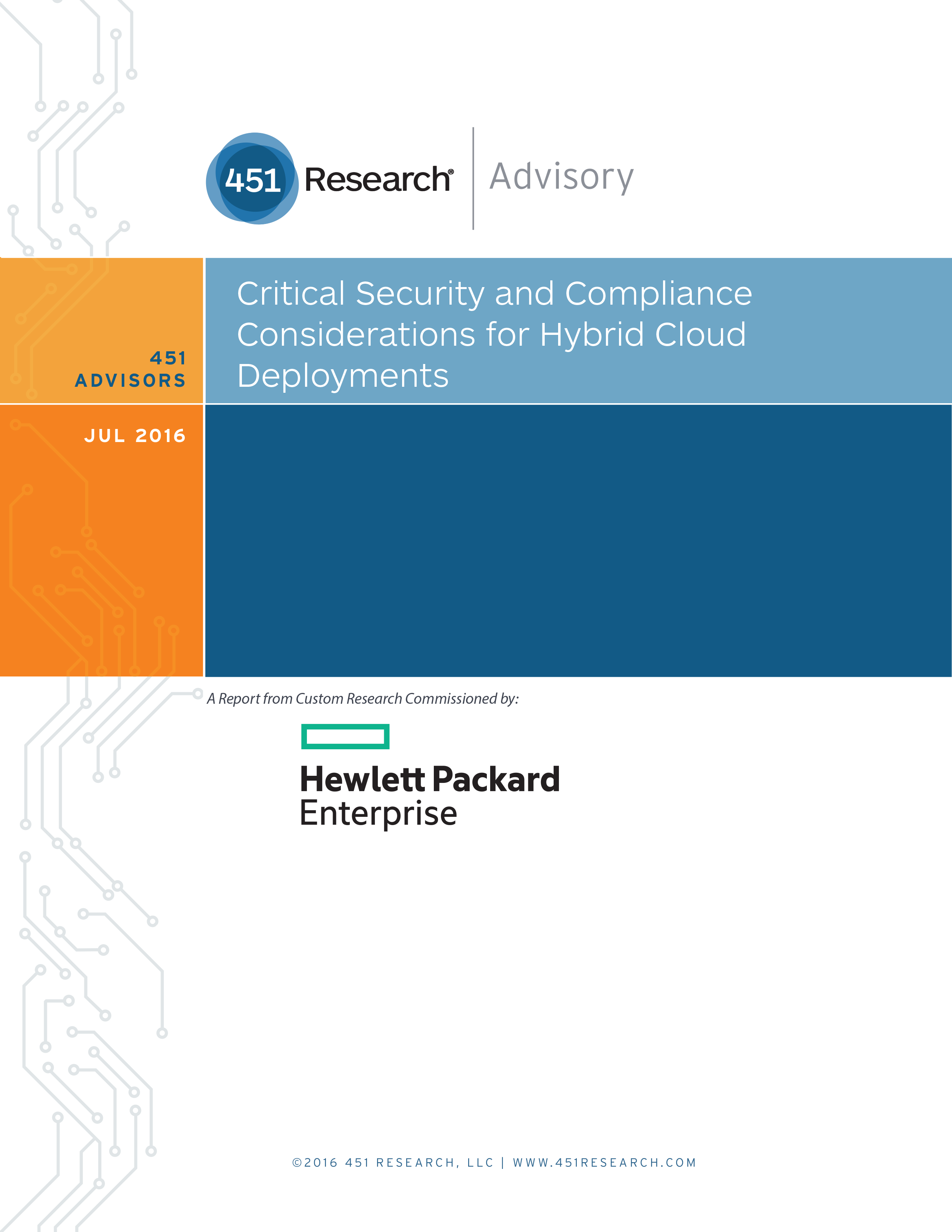 451 Research - Critical Security and Compliance Considerations for Hybrid Cloud Deployments