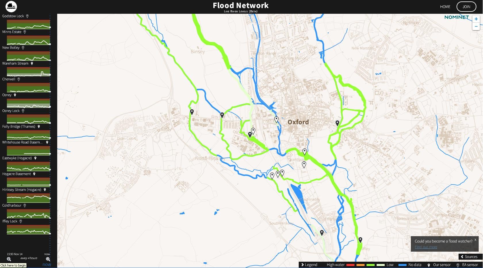 Following Storm Desmond, Oxford gets IoT flood warning map