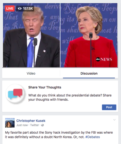US elections 2016- the biggest online only news streams including Google news, Facebook, Buzzfeed and Yahoo