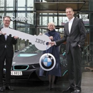 BMW and IBM sign cognitive car deal.