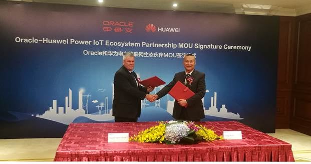Huawei and Oracle sign 'Power IoT Ecosystem Partnership'