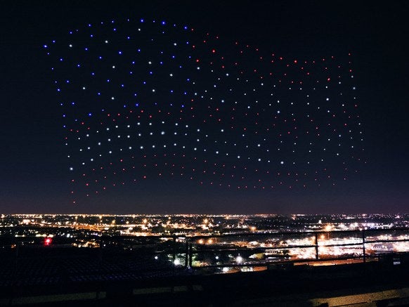Intel drones duet with Lady Gaga at Super Bowl 2017