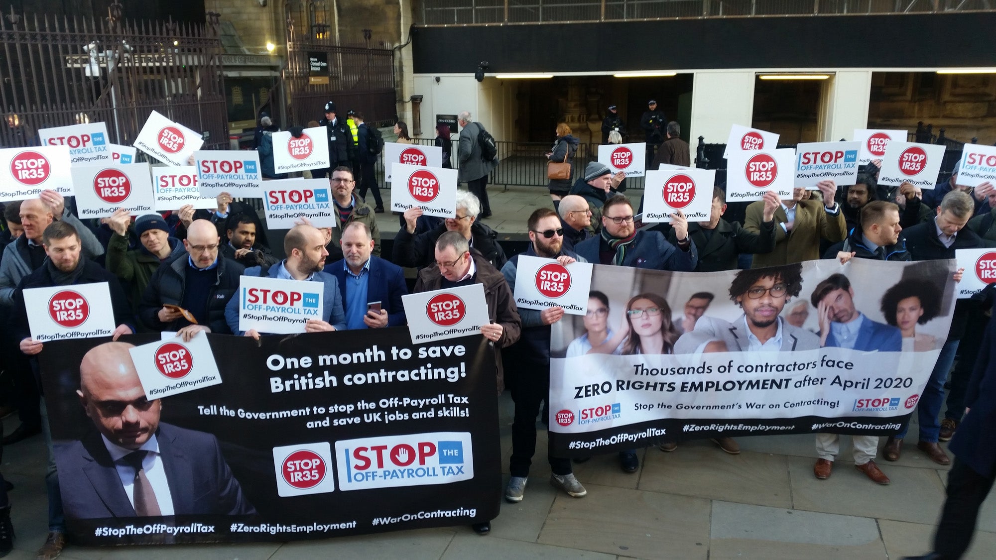 Protesters Call on Chancellor to End "Zero Rights Employment" Under IR35
