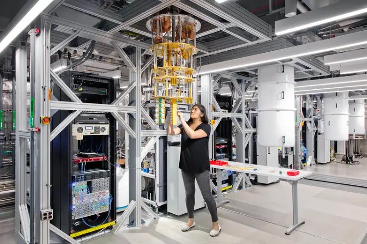 An IBM quantum computer that may become part of the quantum internet in future