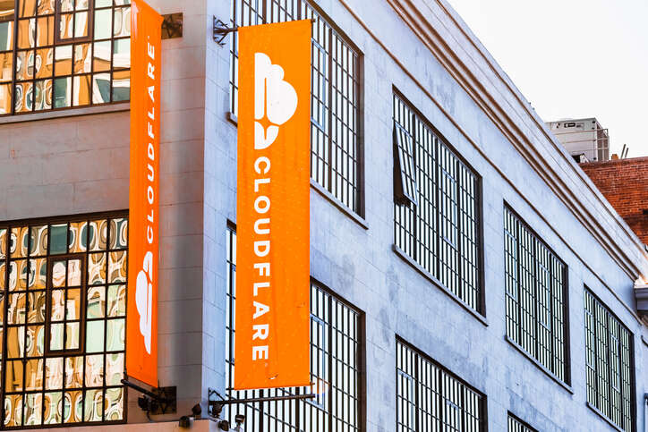 The San Francisco office of Cloudflare
