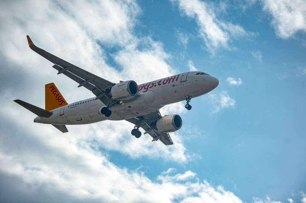 A jet for Pegasus Airlines, who suffered a large data breach