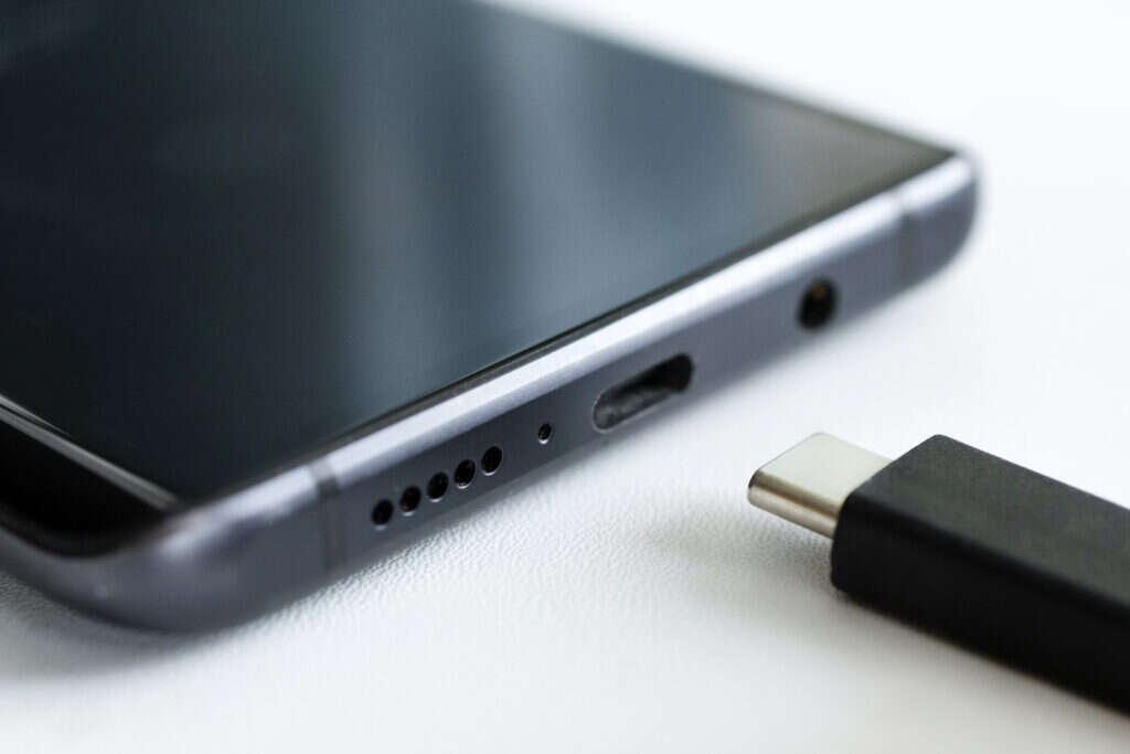 A USB Type-C port which will become the universal charger for the EU. 