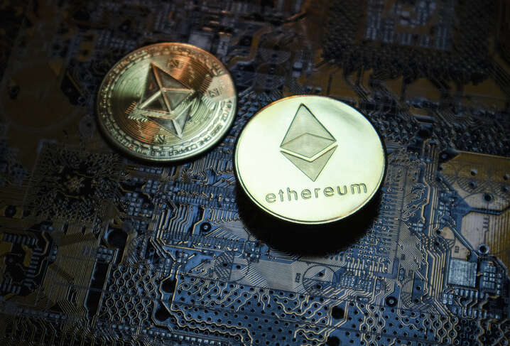 Ethereum coins, which will soon 'merge' to a Proof of Stake system