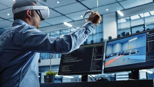 The metaverse is emerging as a digital twin platform for enterprise including virtual factories and airports for training (Photo: Gorodenkoff/Shutterstock)