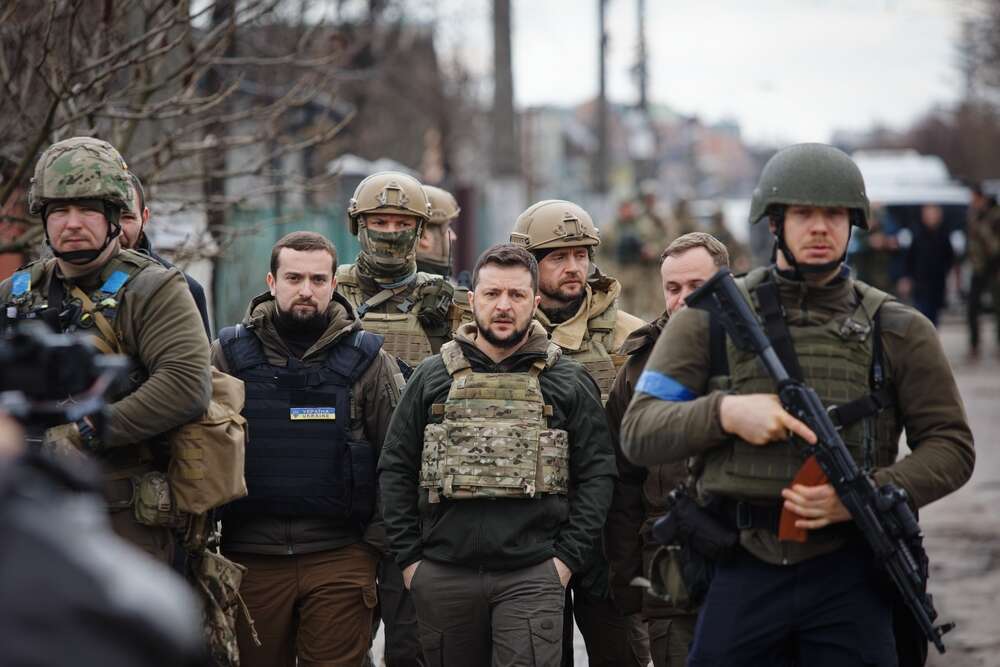Volodymyr Zelenskyy Ukraine Armed Forces soldiers