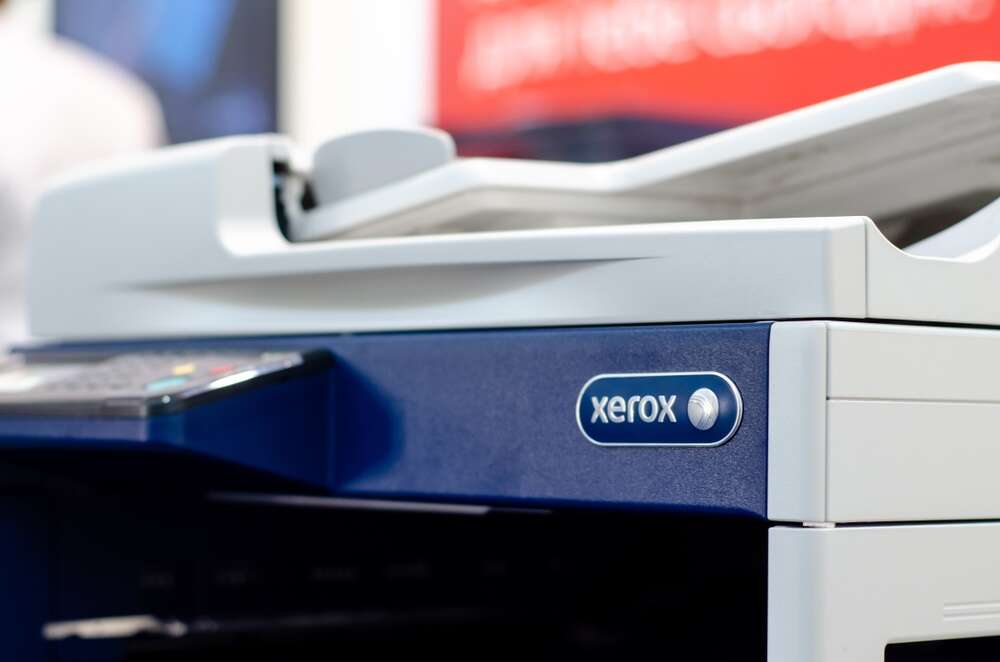 A Xerox photocopier and printer.