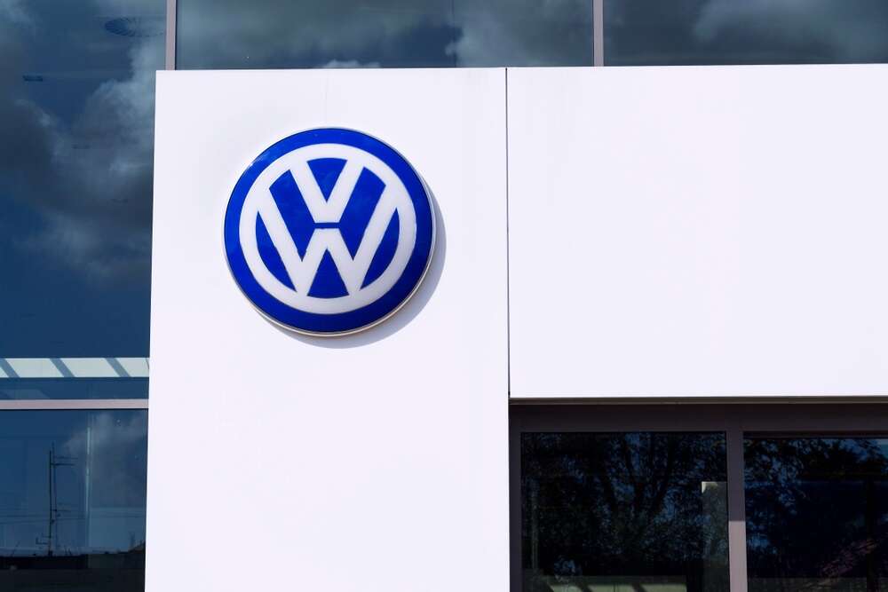 The Volkswagen logo, used to illustrate a story about the launch of the Volkswagen AI Lab.
