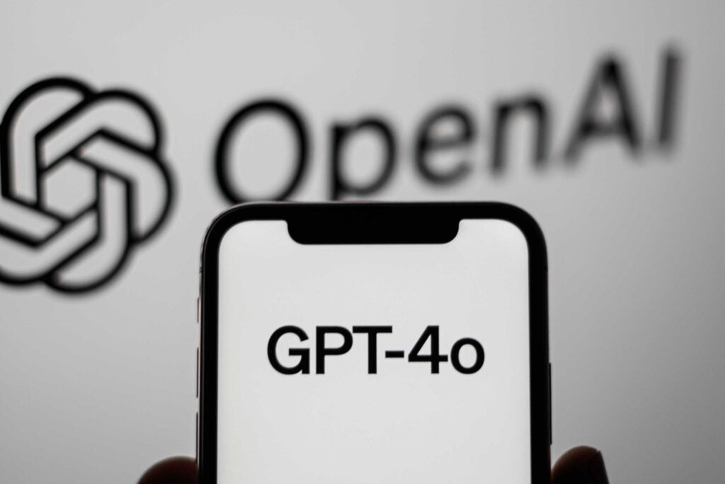 ChatGPT latest version shown on a phone screen